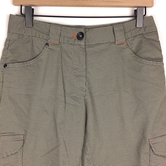 NIKE Golf Pants Sport Capri Crop Dri-Fit Cargo Pocket Cuffed Dots Stretch Size 4 - Picture 2 of 13